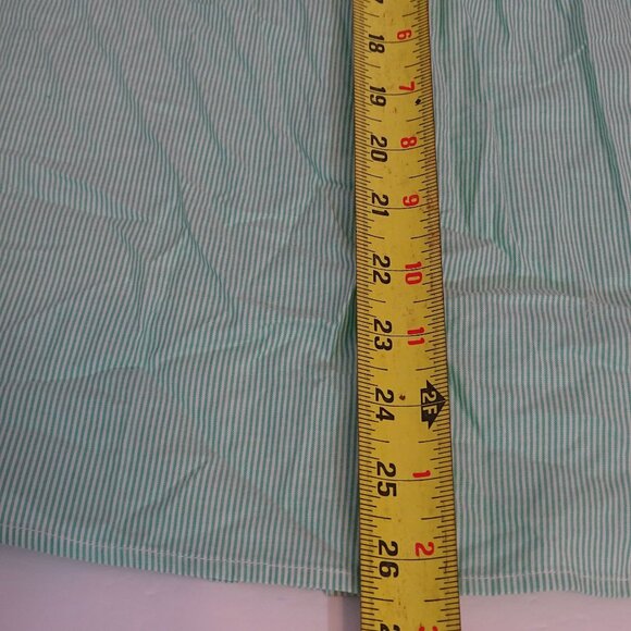 Everlane Oversized Green Button Up Stripe Cotton Shirt Women Size 6 Long Sleeve - Picture 9 of 9